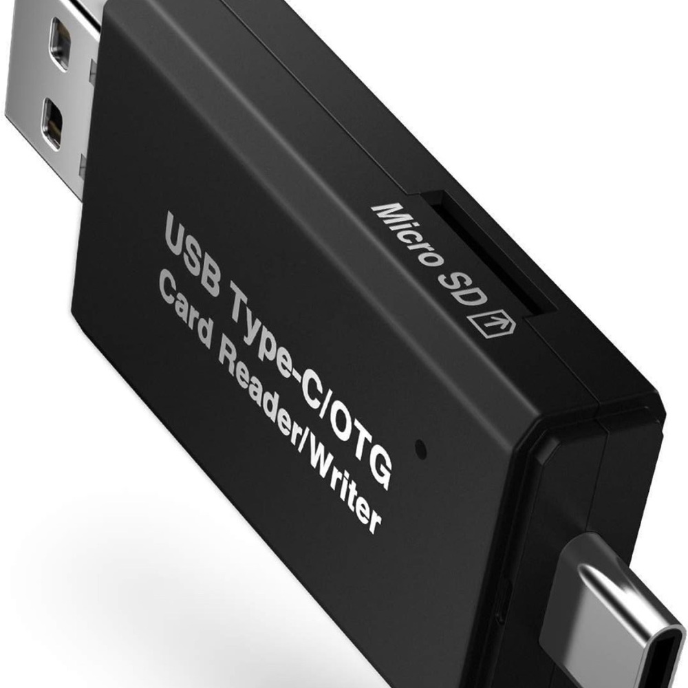 COCOCKA SD Card Reader, 3 in 1 USB-C USB-A Micro USB Camera Memory Card Reader - Picture 7 of 8